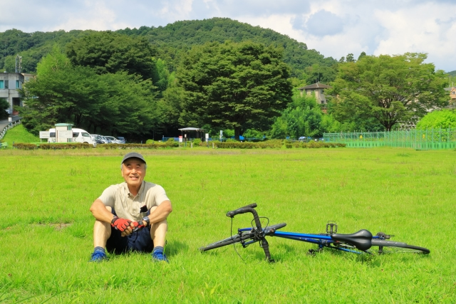 サイクリングが趣味のシニア