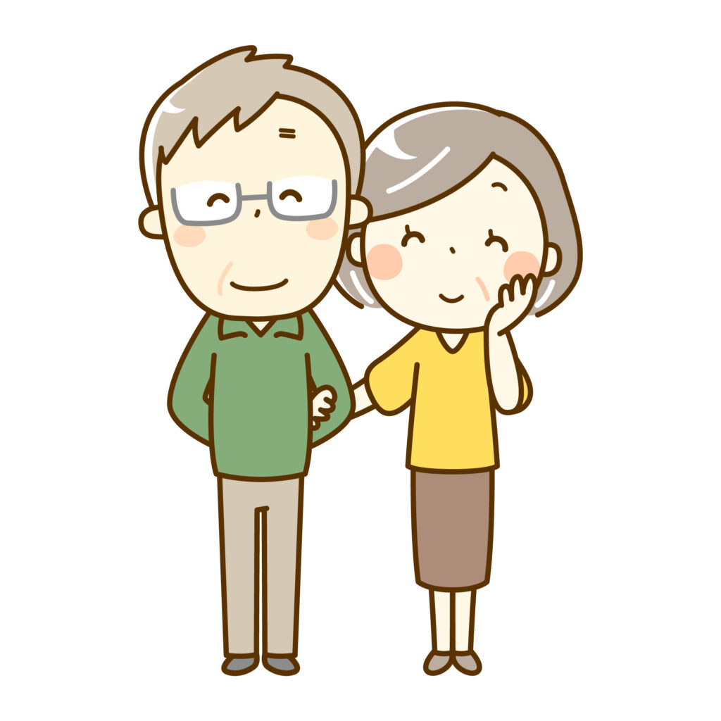 60代男性とのお付き合いイラスト