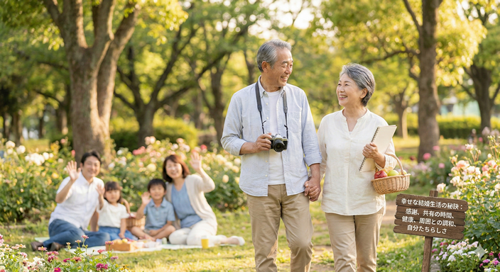 幸せな結婚生活を送るための秘訣の画像
