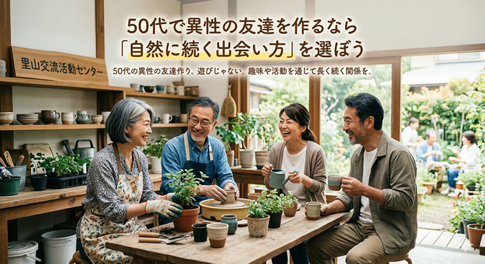 50代で異性の友達を作る