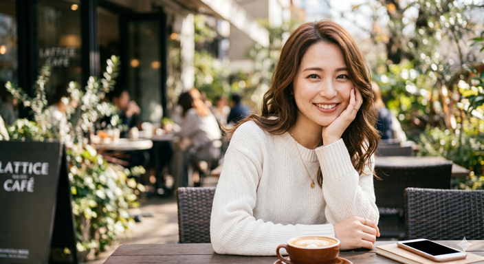 モデルのようなプロフィール写真