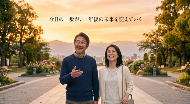 今日の一歩が、一年後の未来を変えていく